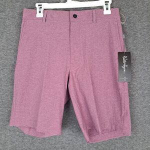 Walter Hagen Shorts Mens 30 Purple 9" Majors 11 Hybrid Chino Performance NEW NWT